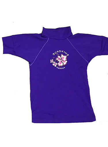 Girls Rash Shirt - Chlorine Resistant Purple