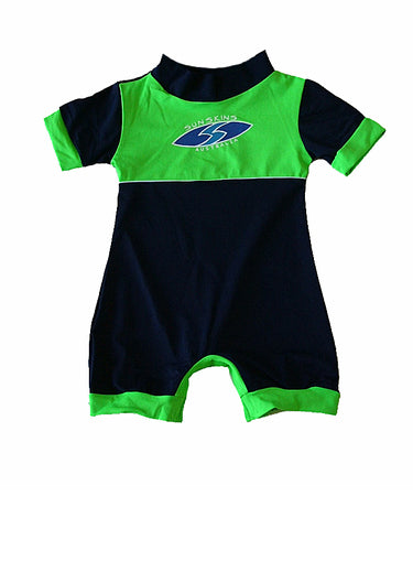 Baby Sunsuit - Chlorine Resistant Blue Sizes 0 & 1