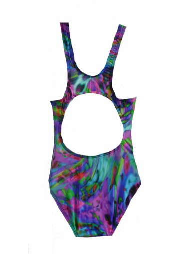 Girls Racer - Chlorine Resistant - Splash Print