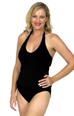 Halter Top Chlorine Resistant - Black