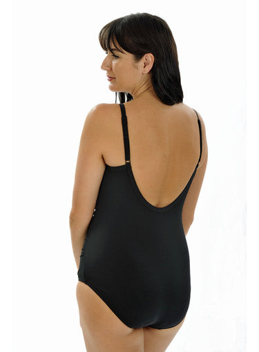 Viva One Piece Crossover Chlorine Resistant - Black