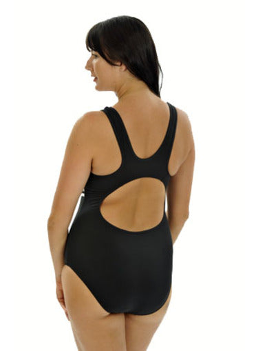 Viva One Piece Chlorine Resistant -  - Black with colour bodice