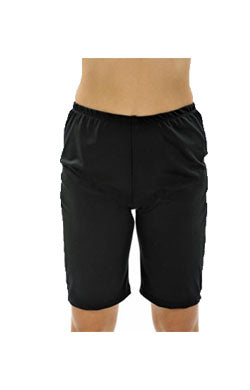 Long Swim Shorts - Black Plus Sizes 26 -32